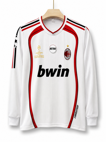 AC Milan 2006/07 Away -KAKA 22-Embroidery-Full Sleeve-AM Retro Store