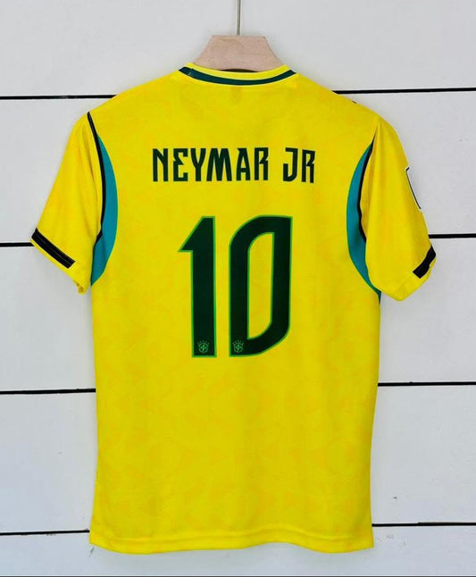 Brazil World Cup 2026 Home Jersey-NEYMAR JR 10-AM RETRO STORE