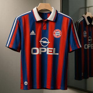 Bayern Munich 1995/97 Home-Retro-Klinsmann-Collar Five Sleeve-AM Retro Store