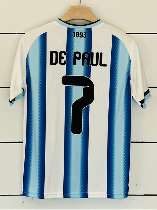 Argentina World Cup 2026 Home Jersey-DE PAUL 7-AM RETRO STORE