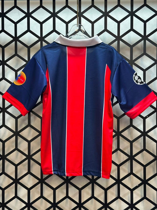 Kids/Boys Collar Five Sleeve Jersey -Barcelona -No Player Name -AM RETRO STORE