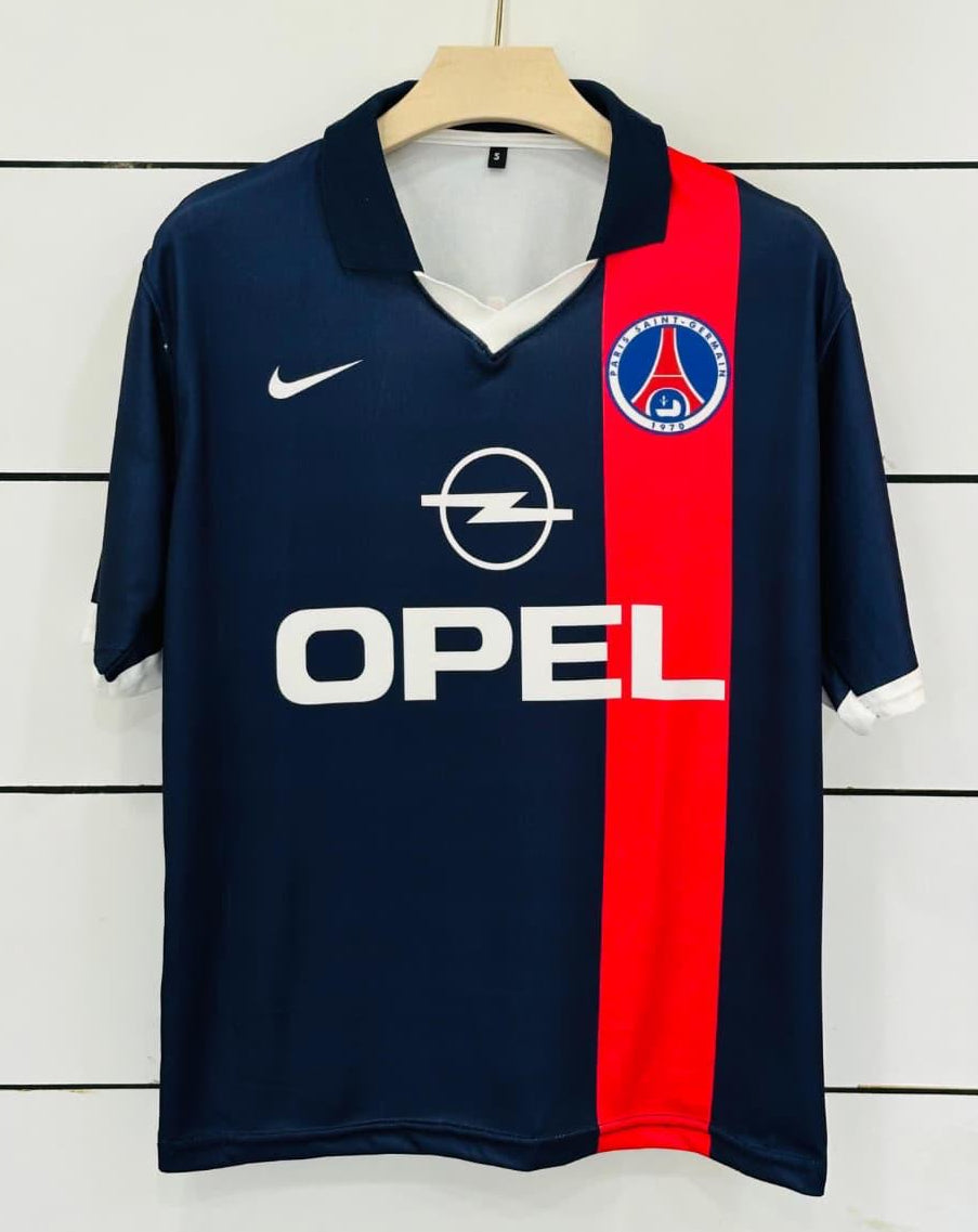 PSG 2001/02 Home-Ronaldinho-Collar Five Sleeve