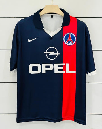 PSG 2001/02 Home-Ronaldinho-Collar Five Sleeve