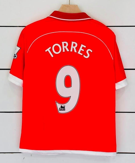 Liverpool 2006/08 Home Kit-TORRES 9-Collar Five Sleeve-AM Retro Store