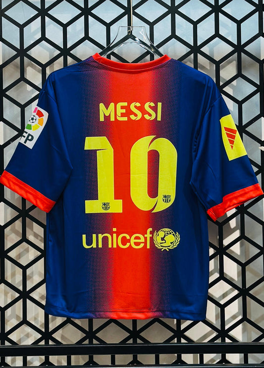 Barcelona 2012/13 Home-Messi Retro-Five Sleeve