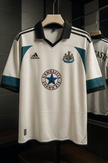 Newcastle United 1999/2000 Away-SHEARER-Collar Five Sleeve-AM Retro Store