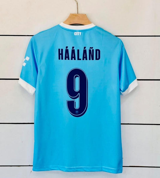 Manchester City  Home 2026/27-HAALAND 9- Name Blue Print -AM Retro Store