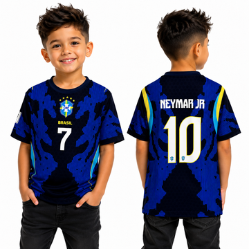 Kids/boys 2026 World Cup Brazil Away-NEYMAR-AM Retro Store