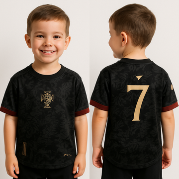 Kids/Boys Jersey-Portugal-Number 7 Ronaldo-AM Retro Store