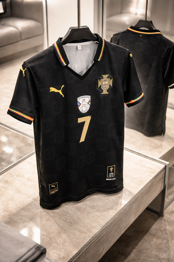 Portugal 2025/26 Authentic Special Edition -Ronaldo- Embroidery-Collar Half Sleeve-AM Retro Store