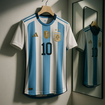 Argentina 2024 Home-Messi-Signature Embroidery-AM Retro Store