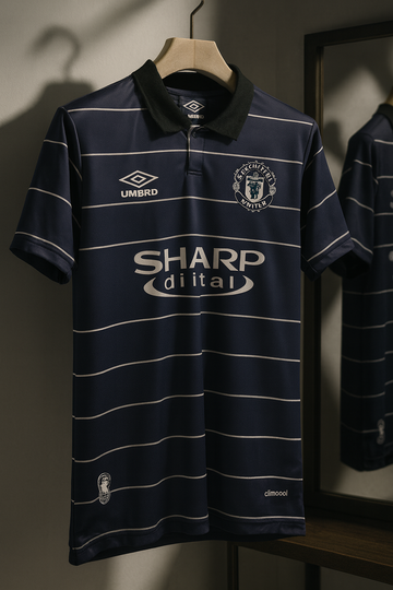 Manchester United 1999/2000 Away-Beckham -Retro Collar Half Sleeve