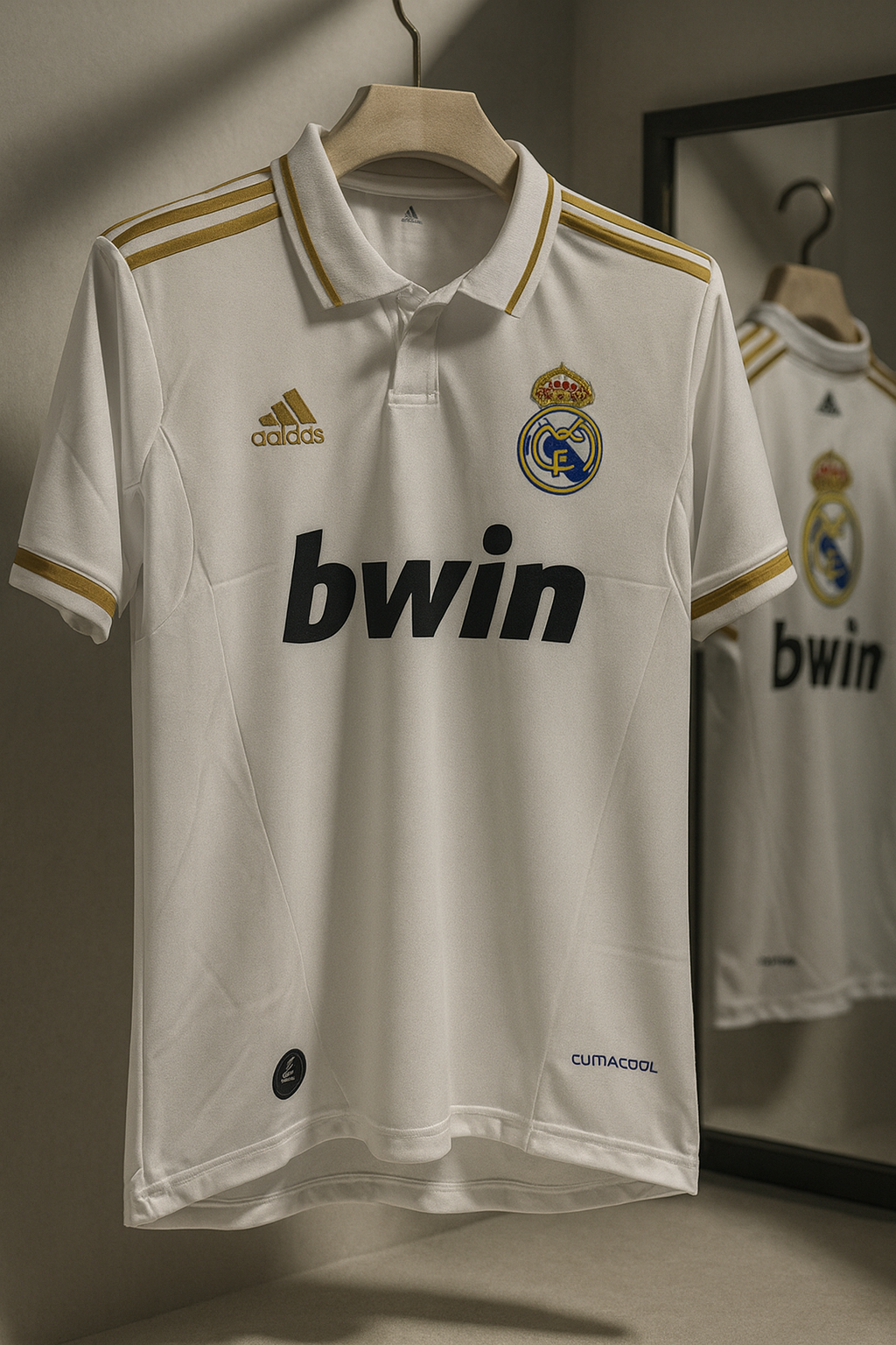 Real Madrid 2011/12 Home-Ronaldo Retro-Collar Half Sleeve