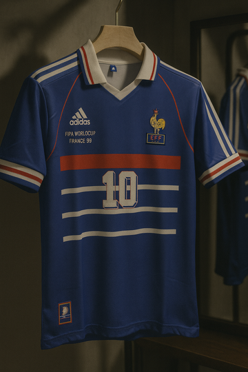 France 1998 Fifa Worldcup- Zidane Retro Jersey-Signature Embroidery