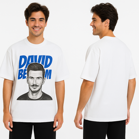 Beckham Over Size T-shirt – LoopNet Edition-Front Print