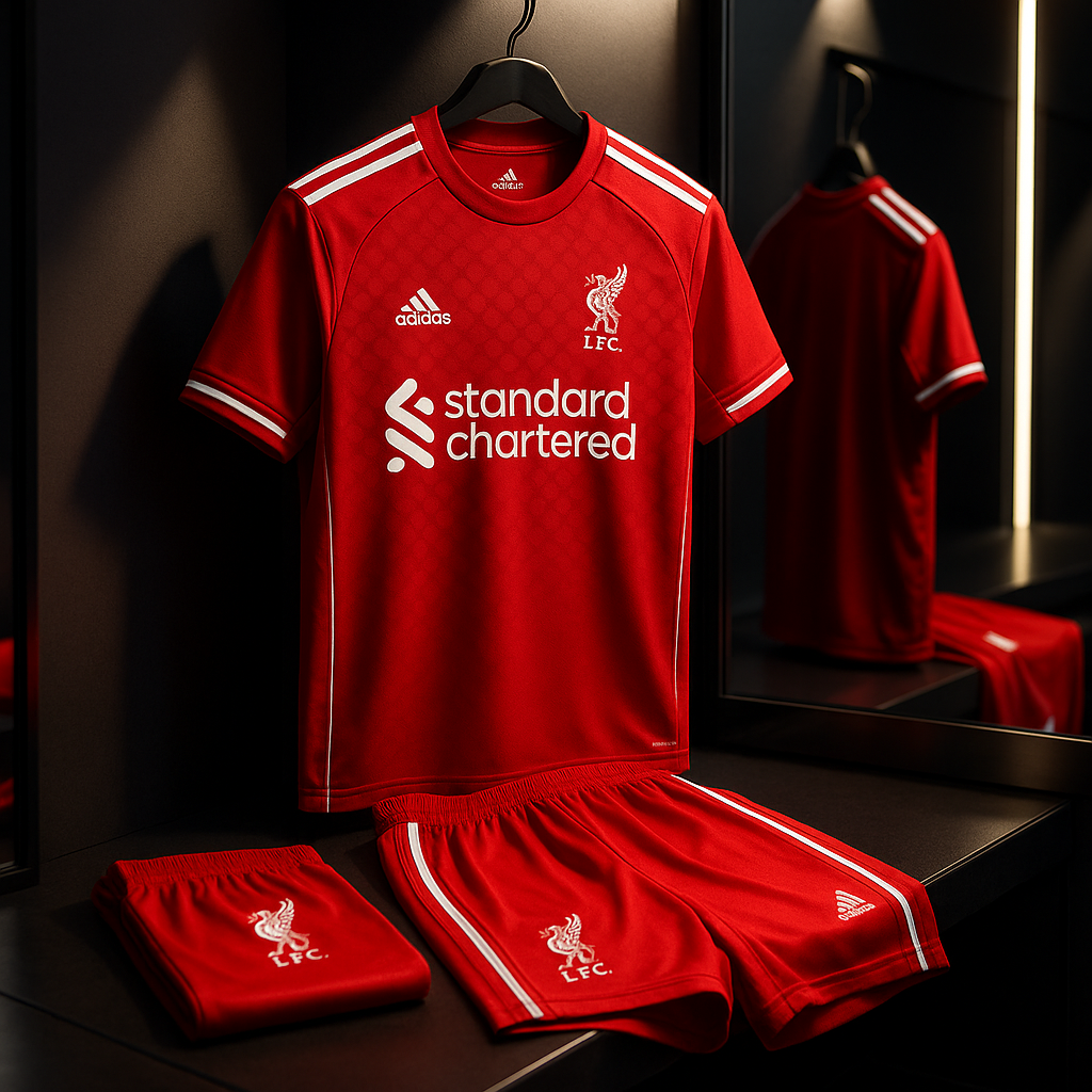 Liverpool 2025/26 Home-Jersey with shorts