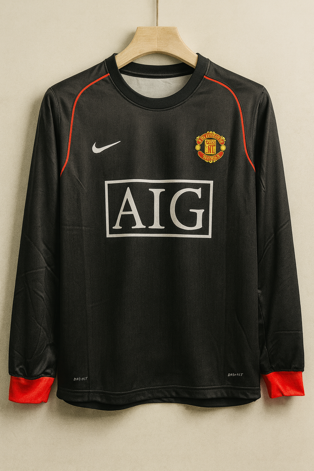 Manchester United 2007/08 Away-Ronaldo-Signature Embroidery Full sleeve