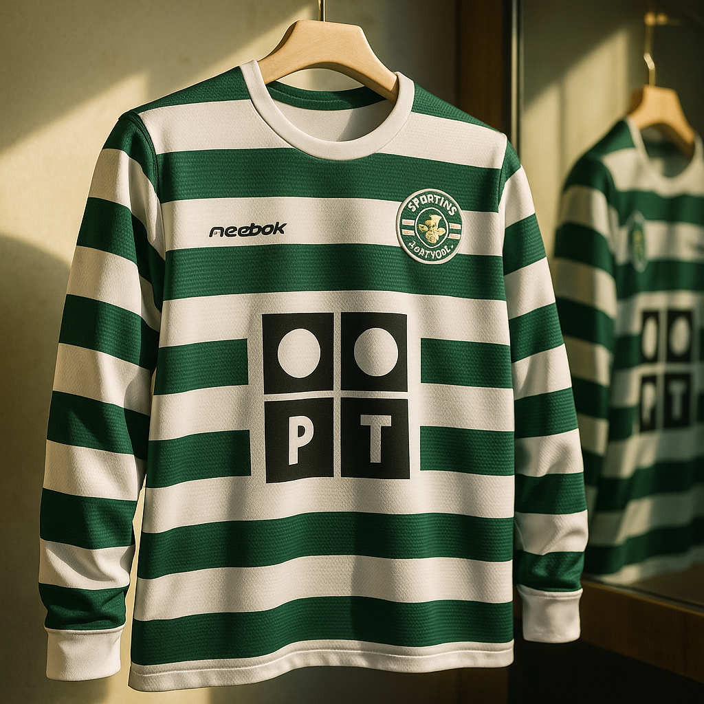 Sporting-2002/03 Home-Ronaldo-Signature Embroidery Full Sleeve