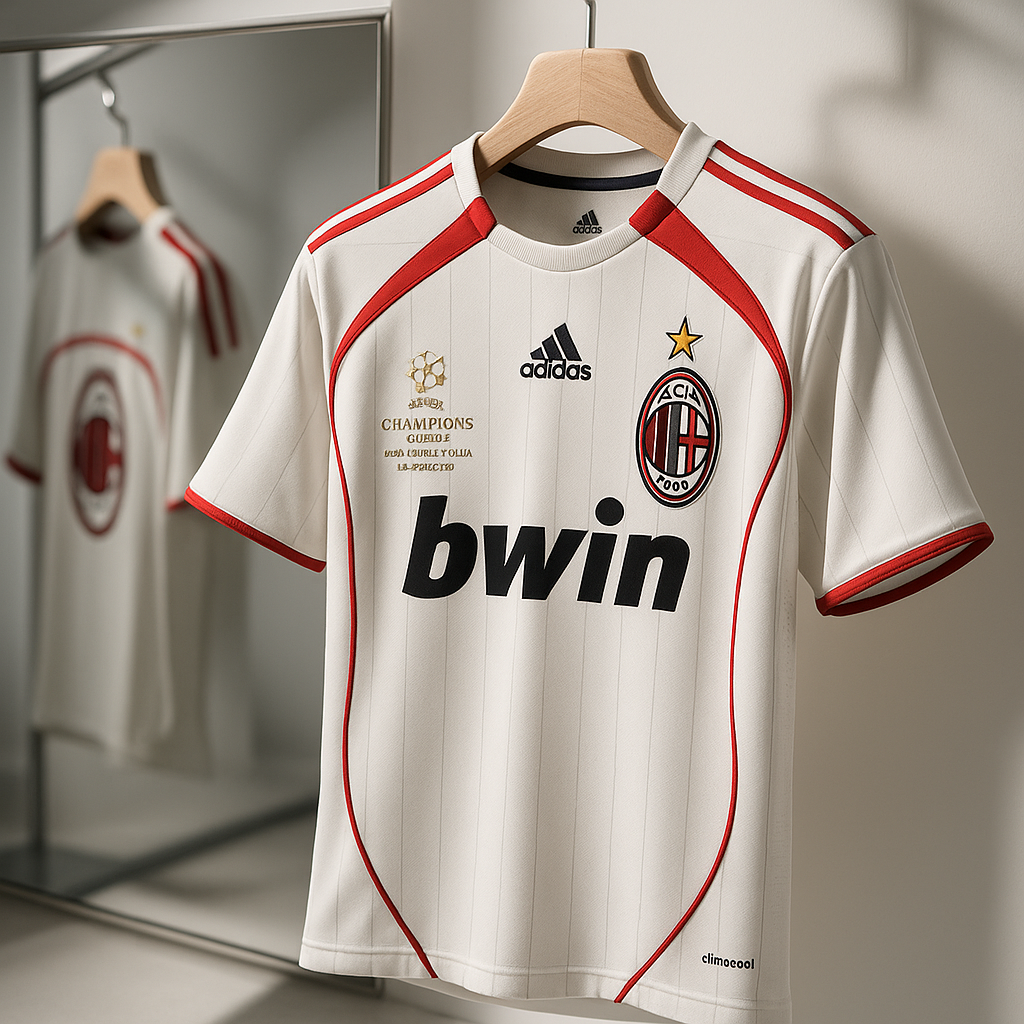 AC Milan 2006/07 Away-Maldini-Signature Embroidery