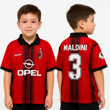 Kids/Boys Collar Five Sleeve Jersey-Maldini