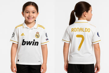 Kids/Boys Collar Five Sleeve Jersey-Ronaldo