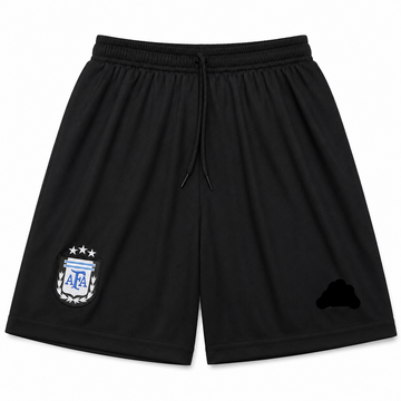 Dotknit Embroidery Shorts-Argentina-AM Retro Store
