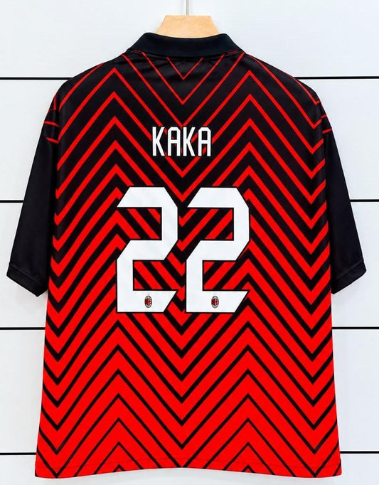 AC Milan Jersey-KAKA 22-Collar Five Sleeve-AM Retro Store