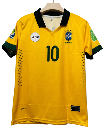 Brazil 2010/13 Home-KAKA 10-Collar Half Sleeve-AM Retro Store