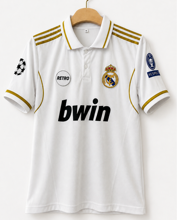 Real Madrid 2011/12 Home Retro-Ronaldo 7-Embroidery-Collar Half sleeve-AM Retro Store