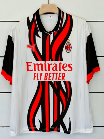 AC Milan Retro Jersey-MALDINI 3-Collar Five Sleeve-AM Retro Store