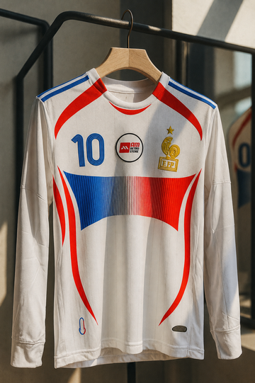 France 2006/07 Away-Zidane-Signature Embroidery Full Sleeve