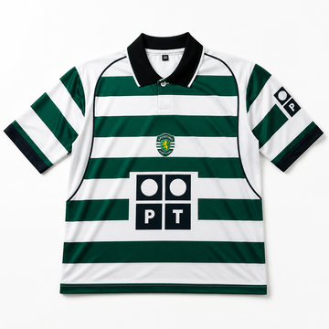 Kids/Boys Collar Five Sleeve Jersey-RONALDO 28 Sporting-Signature -AM Retro Store
