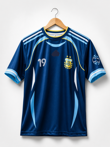 Kids/Boys Five Sleeve Jersey-Argentina MESSI 19 Retro-AM Retro Five Sleeve