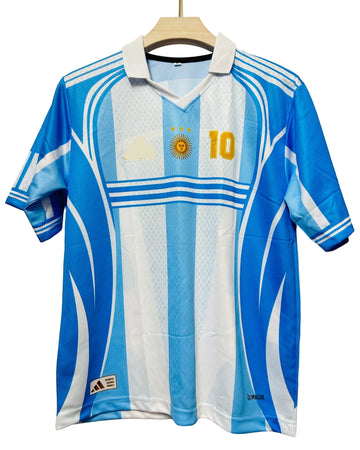 Argentina Iconic Special Edition -MESSI 10-Collar Five Sleeve-AM Retro Store