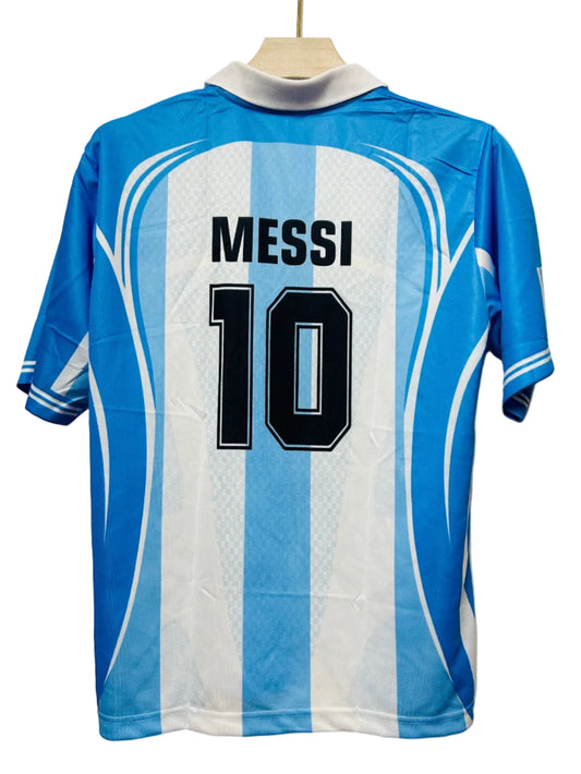 Argentina Iconic Special Edition -MESSI 10-Collar Five Sleeve-AM Retro Store