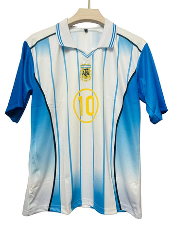 Argentina Special Edition Fan Made Jersey-MESSI 10-Collar Five Sleeve-AM Retro Store