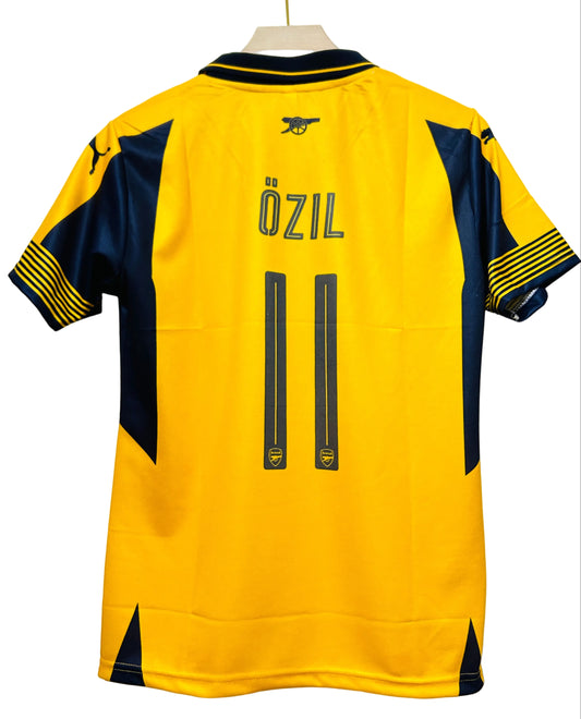 Arsenal 2016/17 Away Retro-OZIL 11-Collar Half Sleeve-AM Retro Store