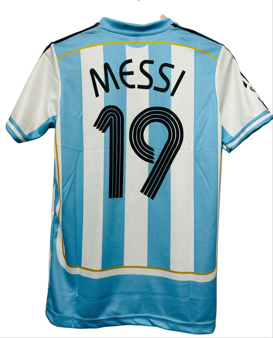 Argentina 2006 Worldcup Home-MESSI 19 RETRO-Signature -Embroidery -AM Retro Store