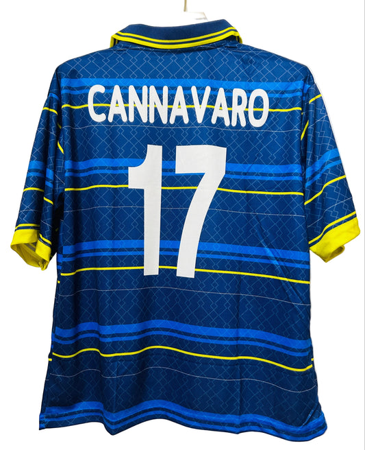 Parma 1998/99 Third- Vintage-CANNAVARO 17-Collar Five Sleeve-AM Retro Store