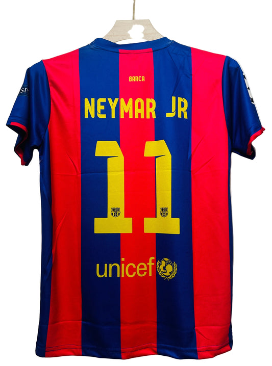 Barcelona 2014/15 Home-NEYMAR JR 11-Half Sleeve-Embroidery-AM Retro Store