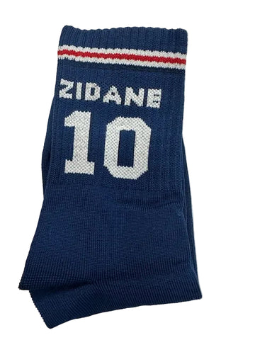 ZIDANE 10 Retro Football Socks –| Crew Length 3/4 (37 cm)