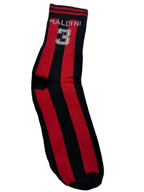 MALDINI 3 Retro Football Socks –| Crew Length 3/4 (37 cm)