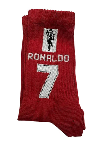 RONALDO 7 Retro Football Socks –| Crew Length 3/4 (37 cm)