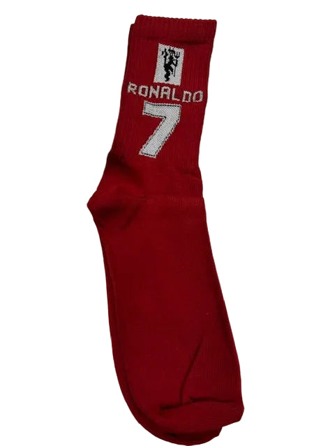 RONALDO 7 Retro Football Socks –| Crew Length 3/4 (37 cm)