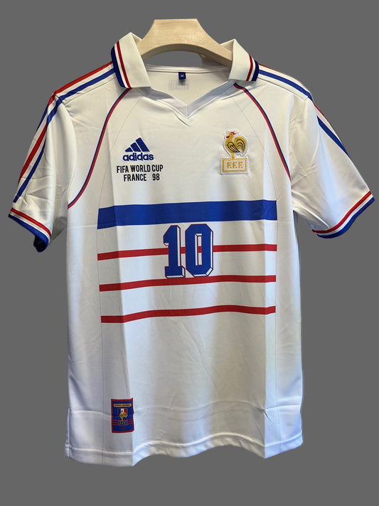 France 1998 World Cup Away-Zidane - Signature Embroidery