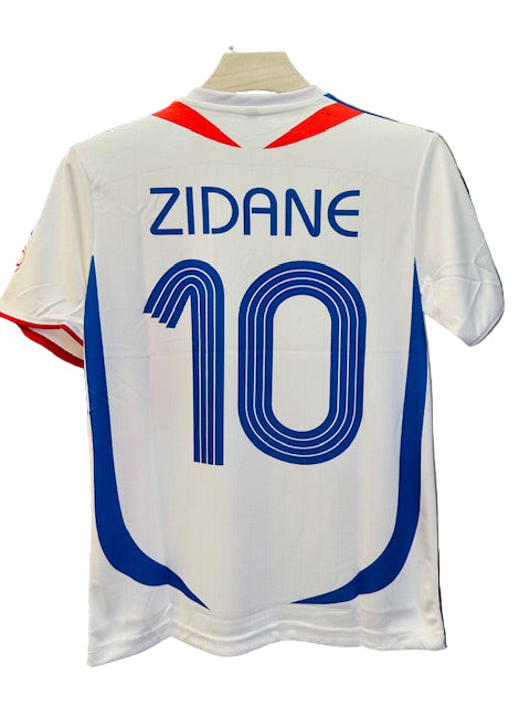 France 2006/07 Away-Zidane-Signature Embroidery-Retro Jersey