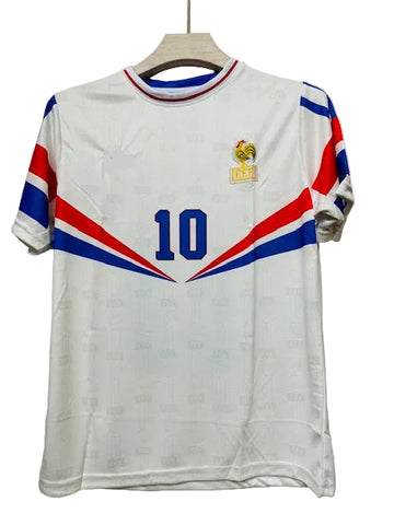 France Retro Jersey-ZIDANE-Embroidery Half Sleeve-AM Retro Store