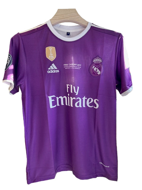 Real Madrid 2016/17 Away Kit-Ronaldo Retro-Signature Embroidery -AM Retro Store