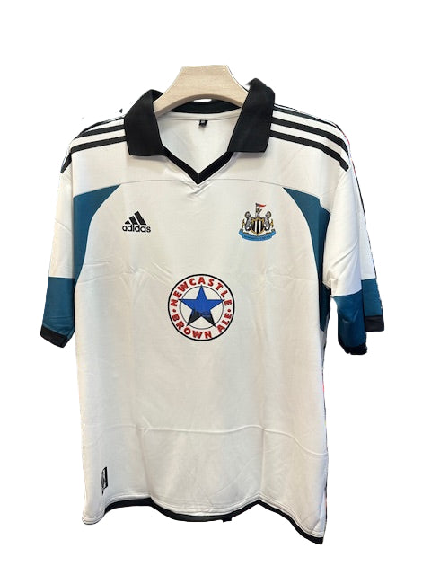 Newcastle United 1999/2000 Away-SHEARER-Collar Five Sleeve-AM Retro Store