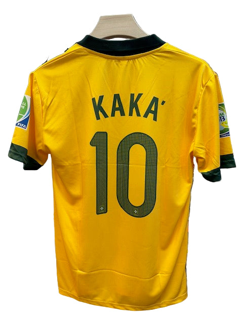 Brazil 2010 Home-Kaka-Retro-Collar Half Sleeve-AM Retro Store